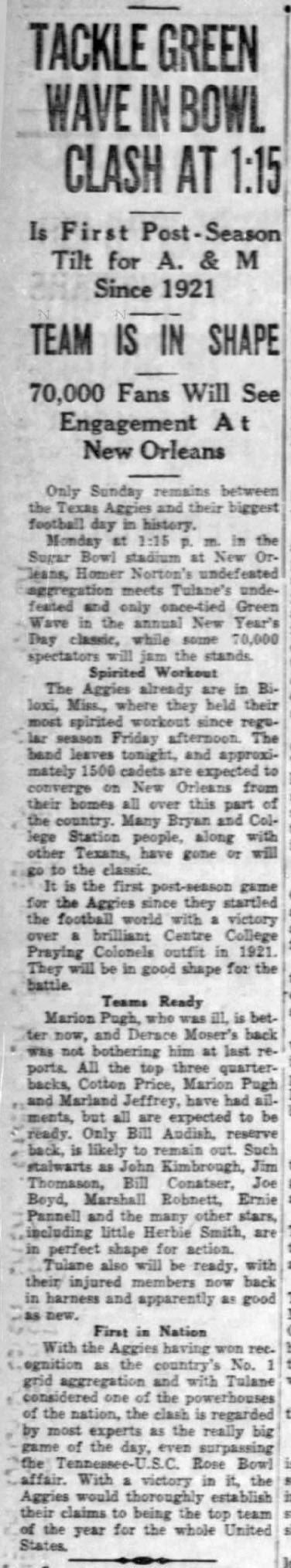 The Eagle Archives: December 30,1939